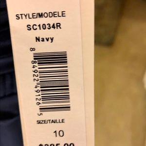 Navy chiffon cocktail dress